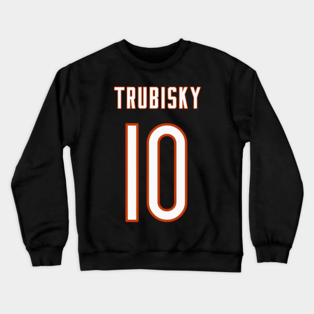 Mitch Trubisky Crewneck Sweatshirt by telutiga